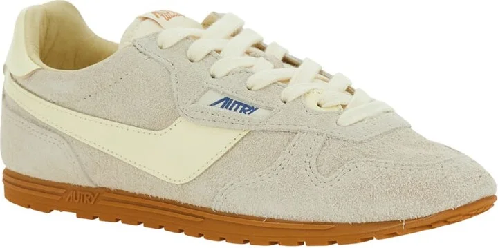 'windspin Low' Grey Sneaker With Logo On The Side And On The Heel In Suede Woman - Image 2