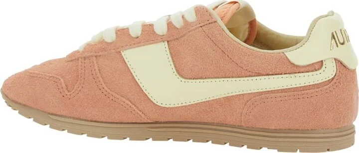'Windspin Low' Pink Sneaker With Logo On The Side And On The Heel In Suede Woman - Image 3