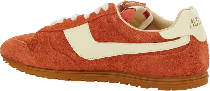 'windspin Low' Red Sneaker With Logo On The Side And On The Heel In Suede Man - Image 3
