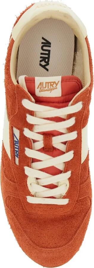 'windspin Low' Red Sneaker With Logo On The Side And On The Heel In Suede Man - Image 4