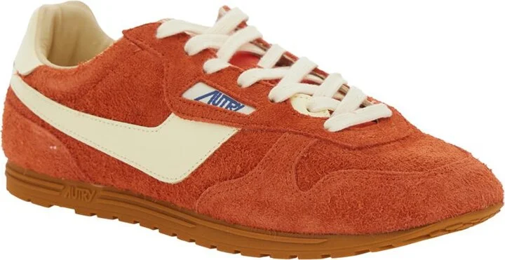 'Windspin Low' Red Sneaker With Logo On The Side And On The Heel In Suede Man - Image 2