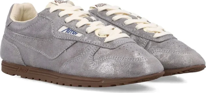Windspin metallic leather sneakers - Image 2