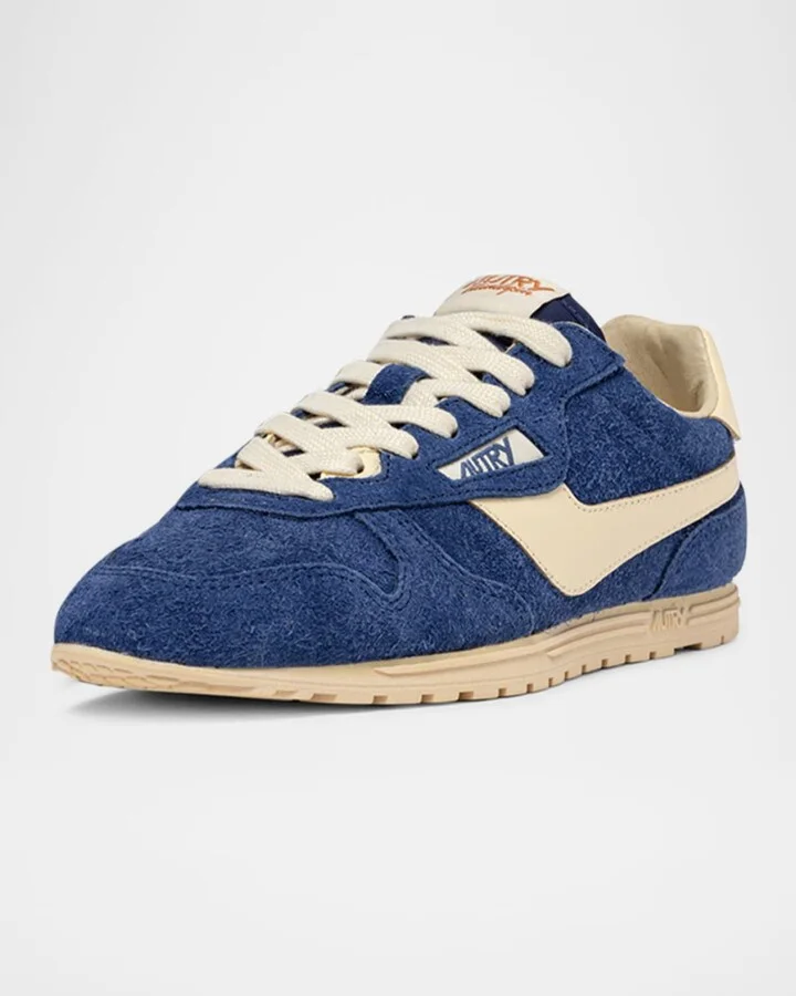 Windspin Retro Suede Low-Top Sneakers - Image 2