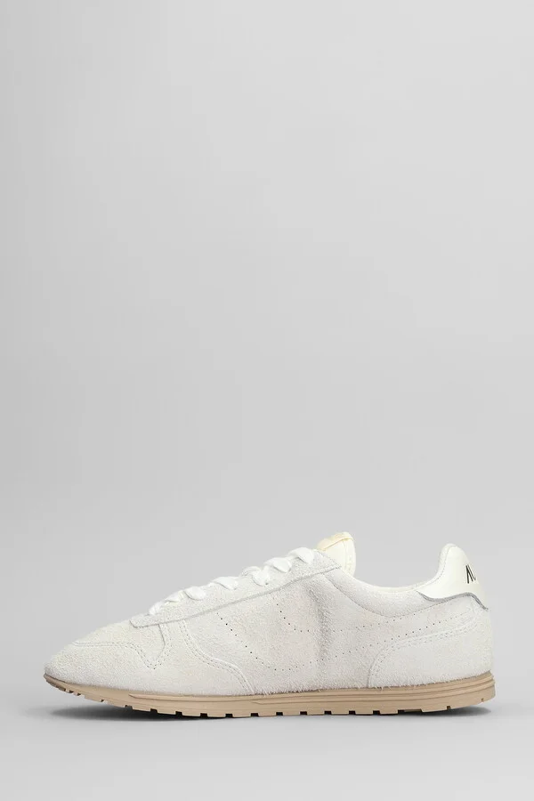 Windspin Sneakers In Beige Suede - Image 3