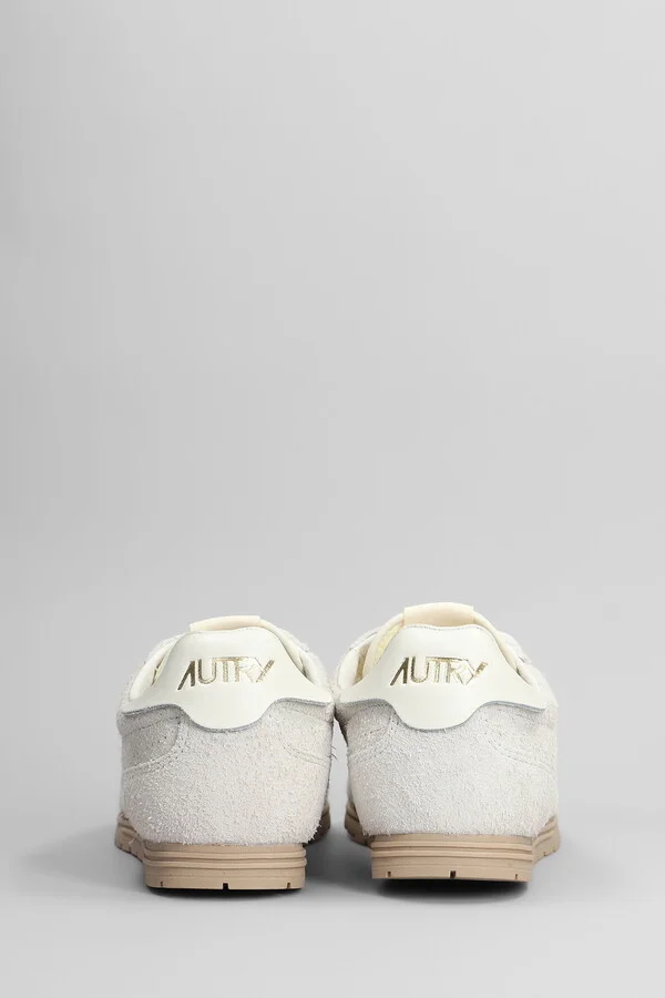 Windspin Sneakers In Beige Suede - Image 4
