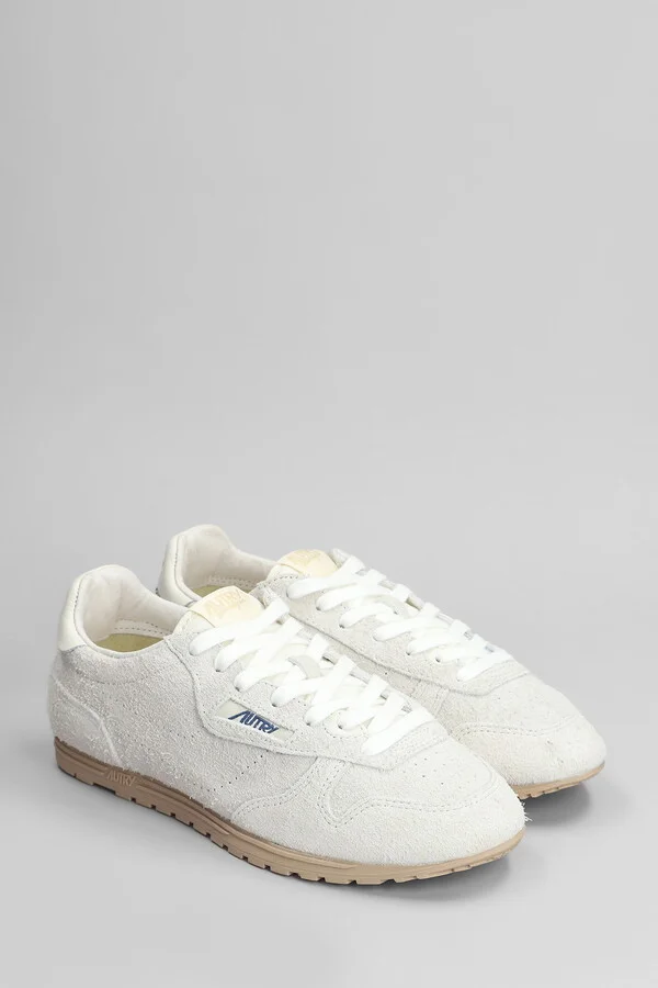 Windspin Sneakers In Beige Suede - Image 2