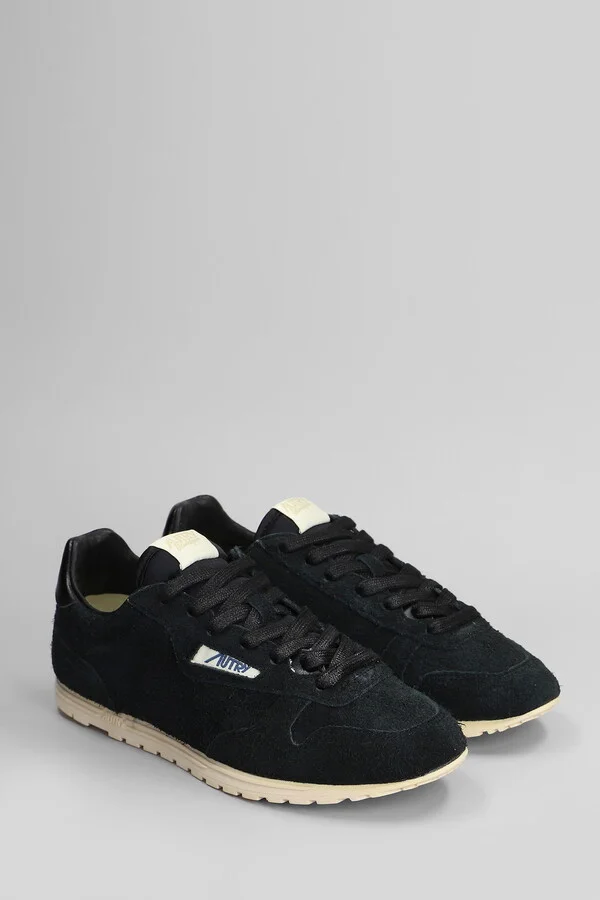 Windspin Sneakers In Black Suede - Image 2
