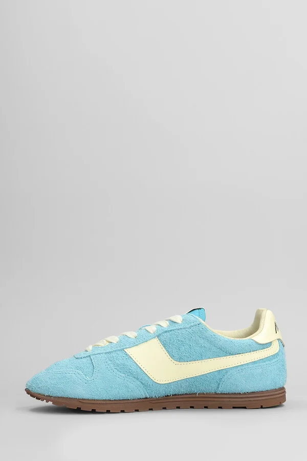 Windspin Sneakers In Cyan Suede - Image 3