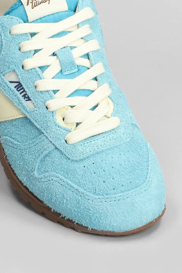 Windspin Sneakers In Cyan Suede - Image 5