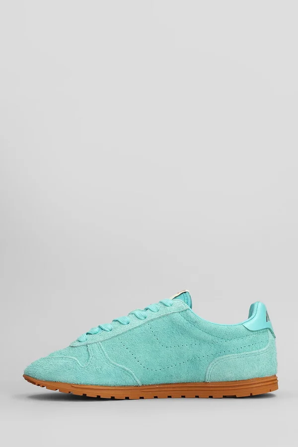 Windspin Sneakers In Green Suede - Image 3