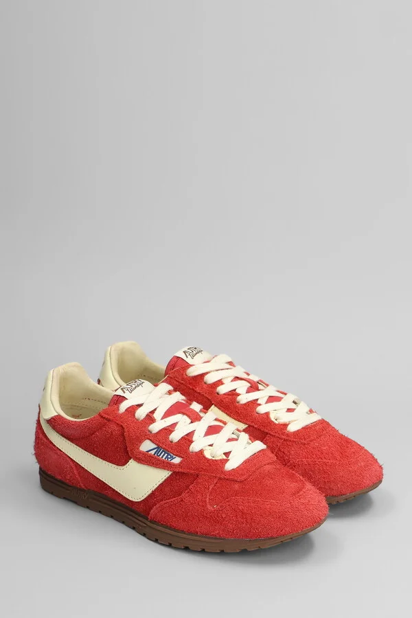 Windspin Sneakers In Red Suede - Image 2
