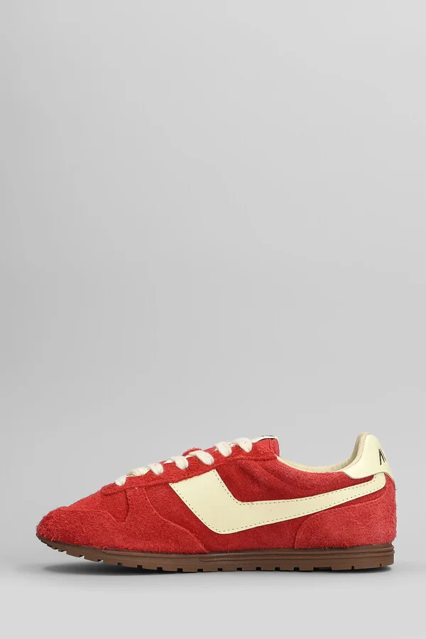 Windspin Sneakers In Red Suede - Image 3