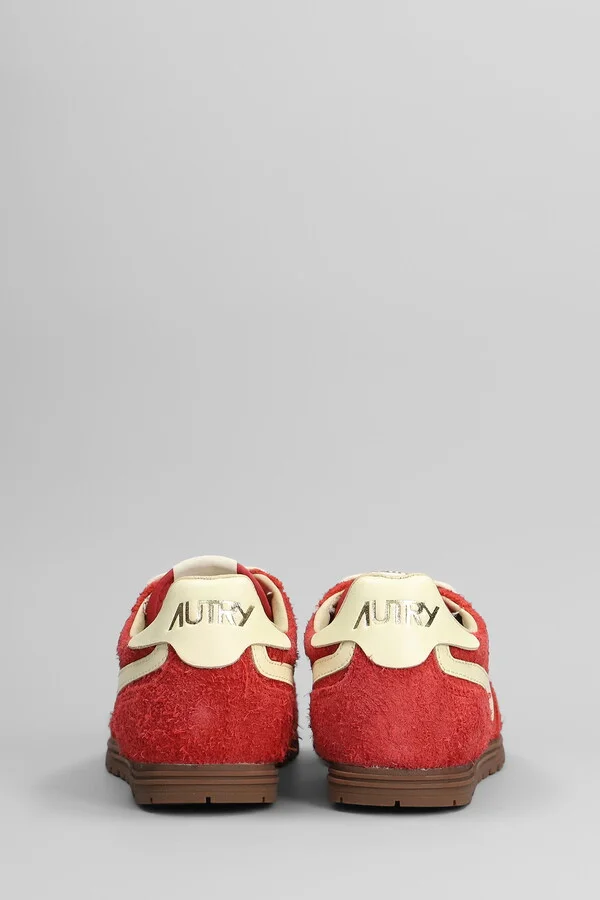 Windspin Sneakers In Red Suede - Image 4