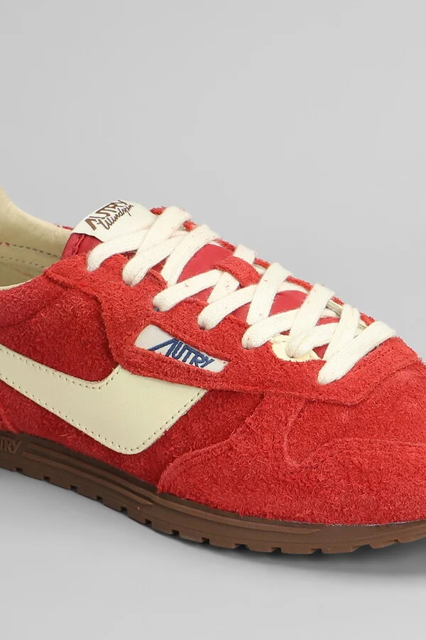 Windspin Sneakers In Red Suede - Image 5