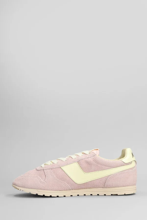 Windspin Sneakers In Rose-pink Suede - Image 3