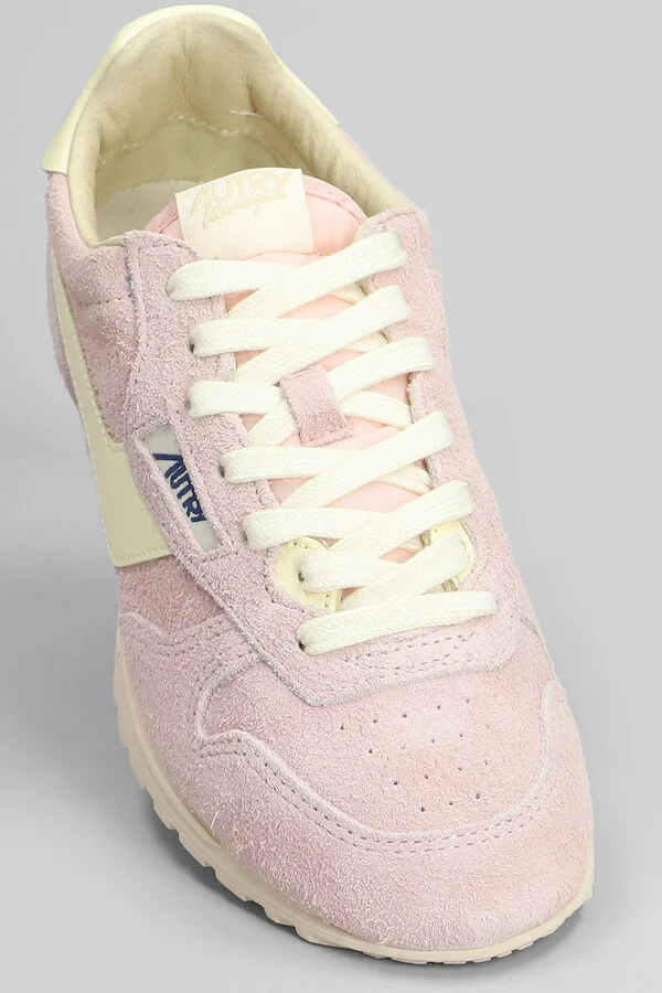Windspin Sneakers In Rose-pink Suede - Image 5