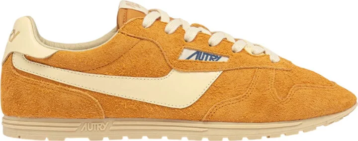 Windspin Sneakers In Suede And Cadmium Leather And Rutabaga