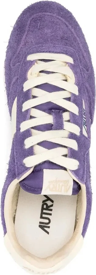 Windspin Sneakers In Suede And Violet Leather And Rutabaga - Image 4
