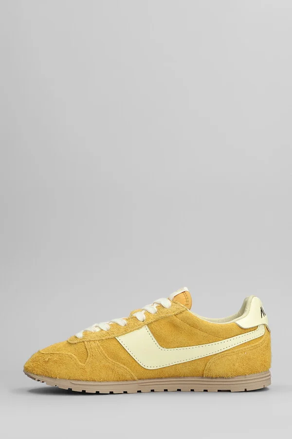 Windspin Sneakers In Yellow Suede - Image 3