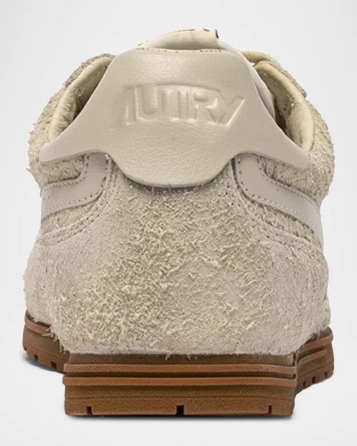 Windspin Tonal Sneakers in Suede and Leather - Image 7
