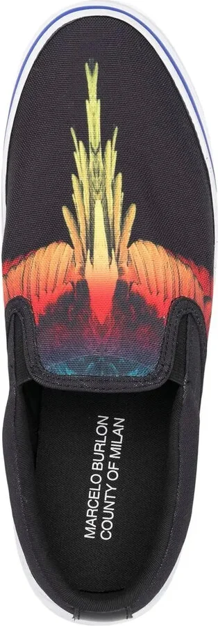 Wings-print slip-on sneakers - Image 4