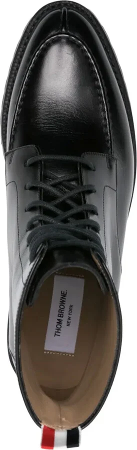 Wingtip leather boots - Image 4