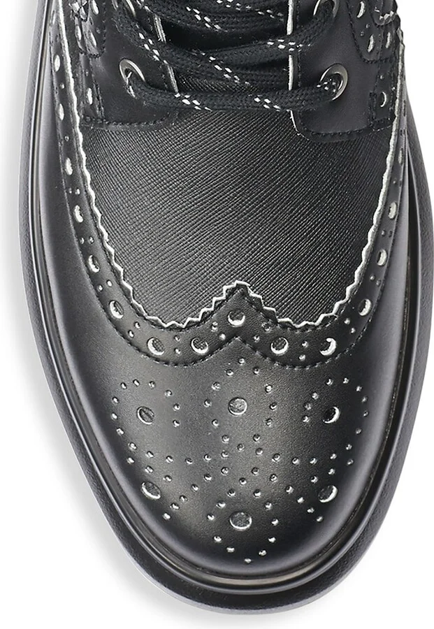 Wingtip Leather Boots - Image 5
