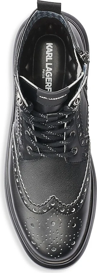 Wingtip Leather Boots - Image 6