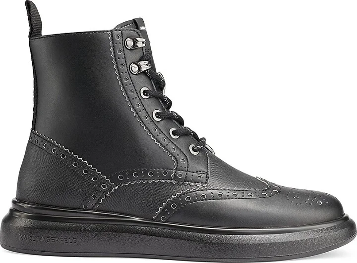 Wingtip Leather Boots