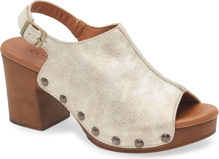 Winnie Shimmer Slingback Platform Sandal