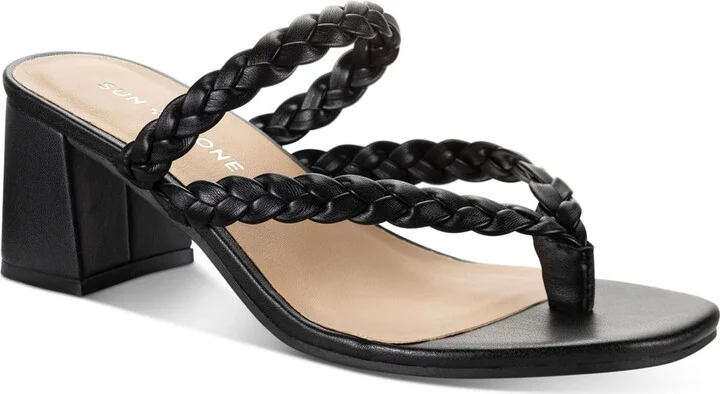 Winnie Womens Braided Slip On Slide Sandals