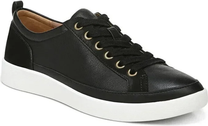 Winny H7773L2002 Sneaker Womens 9.5 Black Leather Lifestyle Shoes KHD2557 (Black,9.5)