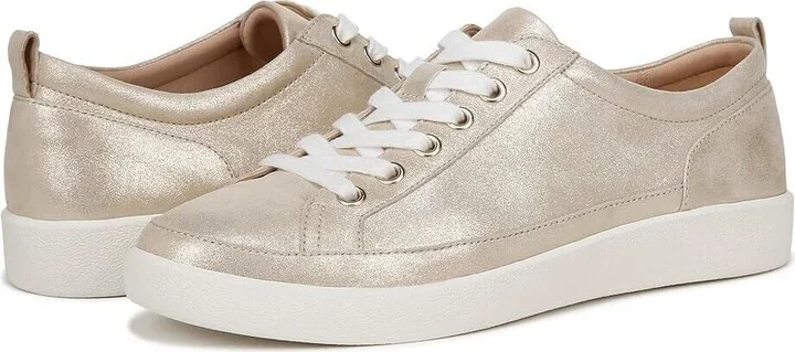 Winny H7773L5-700 Sneakers Women's US 11 Gold Metal Leather Shoes ZPO2632