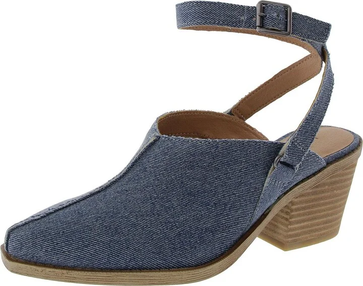 Winola Womens Suede Pointed Toe Ankle Strap