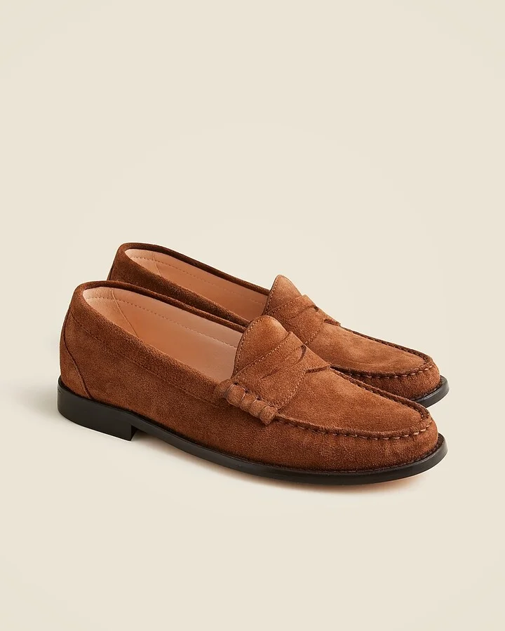 Winona penny loafers in suede