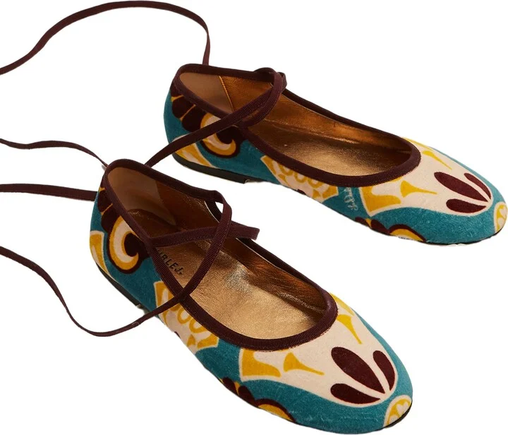 Winter Ballerina Flats Dendera Light Blue - Image 2