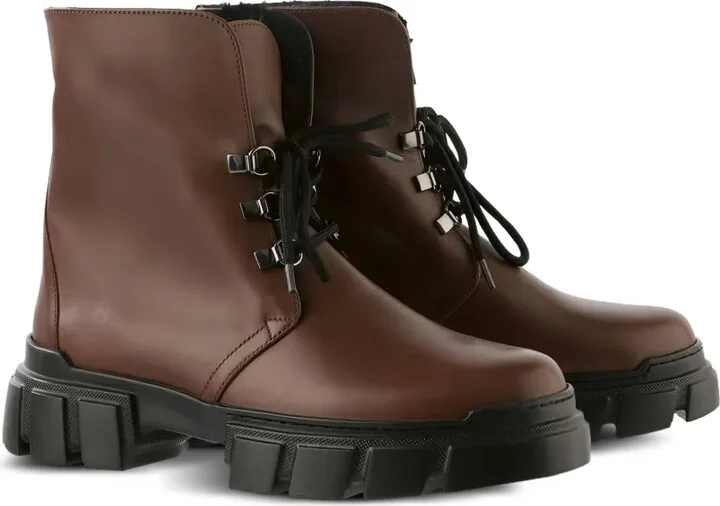 Winter chunky-sole lace-up ankle boots - Image 2