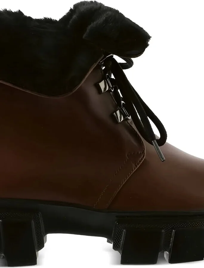 Winter chunky-sole lace-up ankle boots - Image 5
