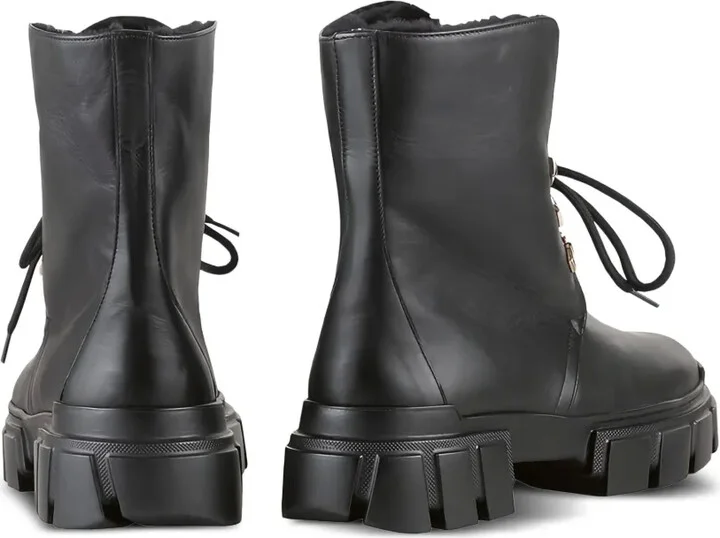 Winter chunky-sole lace-up combat boots - Image 3