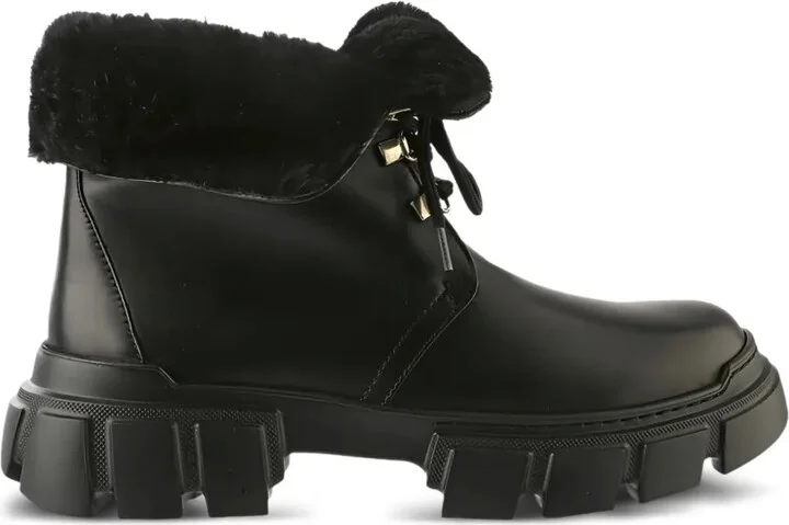 Winter chunky-sole lace-up combat boots - Image 4