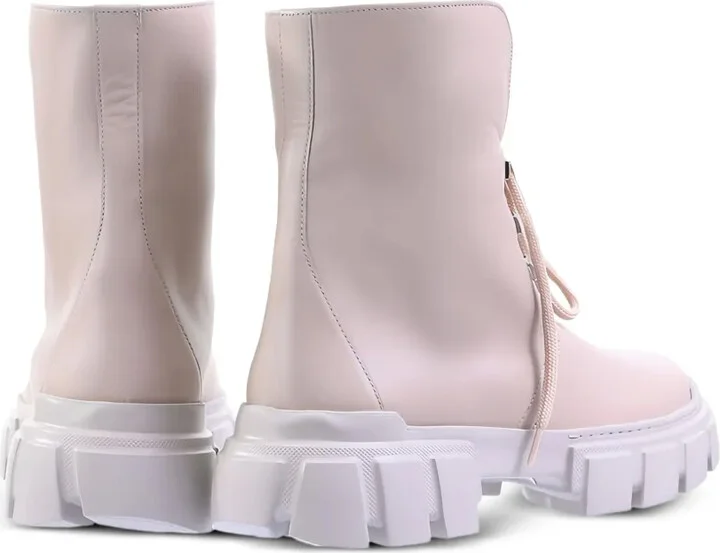 Winter chunky sole lace-up combat boots - Image 2