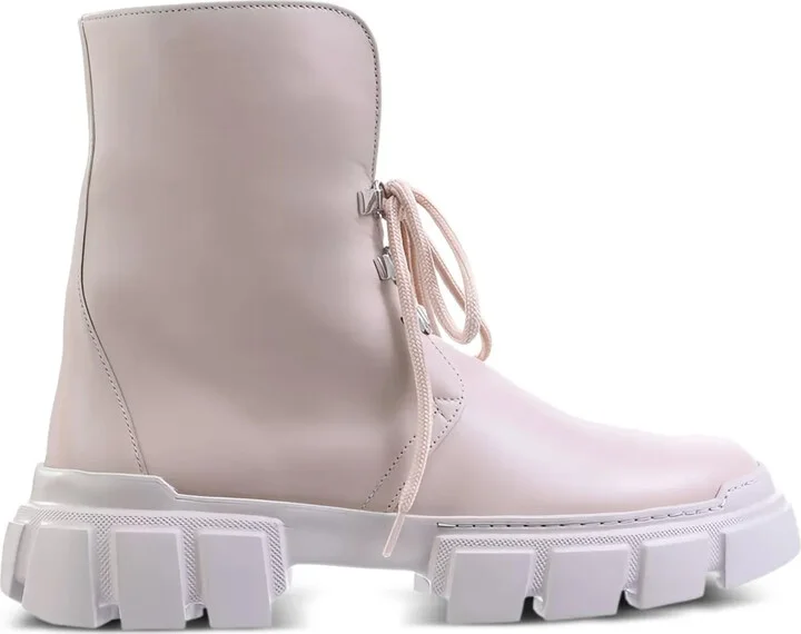 Winter chunky sole lace-up combat boots