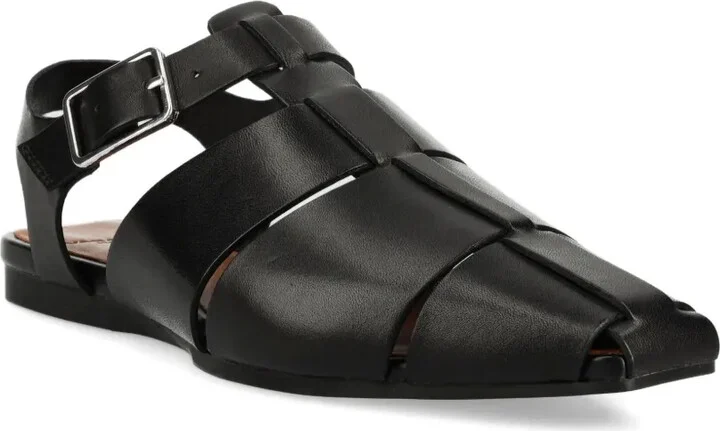 Wioletta buckle-fastening leather sandals - Image 2