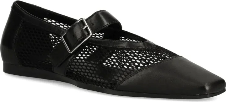 Wioletta buckle-fastening mesh ballet flats - Image 2