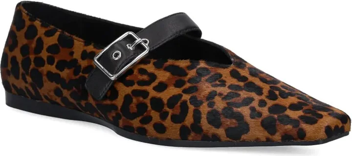 Wioletta leopard-print buckled ballet flats - Image 3