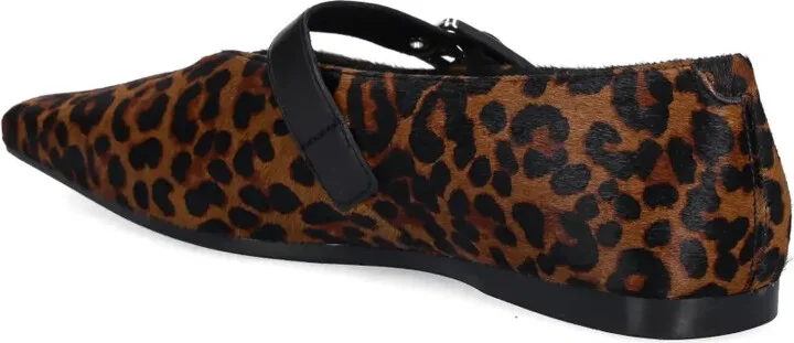 Wioletta leopard-print buckled ballet flats - Image 5