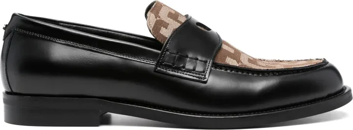 Wirdo monogram-pattern loafers