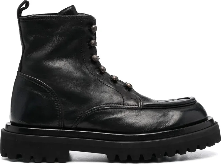 Wisal 103 leather combat boots
