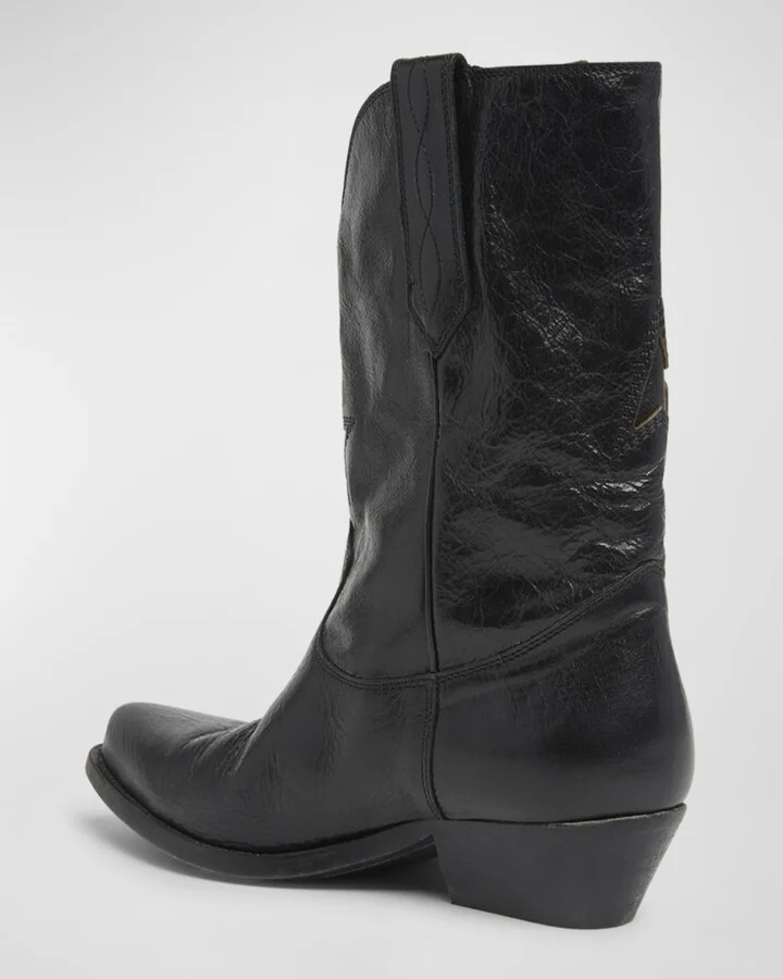 Wish Star Leather Cowboy Boots - Image 4