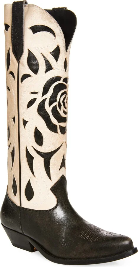Wish Star Pointed Toe Tall Western Boot